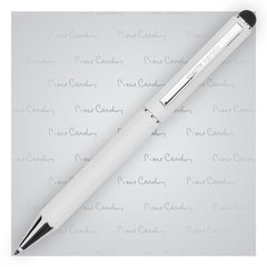 Długopis metalowy touch pen, soft touch PIERRE CARDIN Claudie Biały