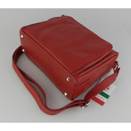 Listonoszka,przewieszka A5 trzy komory pojemna czerwona VP3X1R