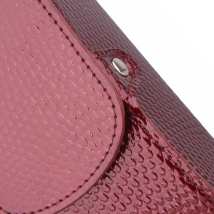 Etui na okulary skórzane KEMER ENO12 Bordo lakier - min. zamówienie 20 / 50 / 100 szt.