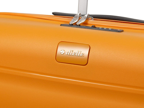 Walizka DIELLE 100 4k 76cm duża żółta PP z poszerzeniem