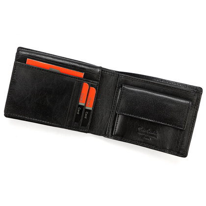 Portfel męski skórzany PIERRE CARDIN YS602 8806 Czarny
