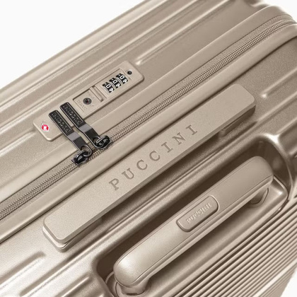 Średnia walizka PUCCINI DALLAS PC034B 6C Złota