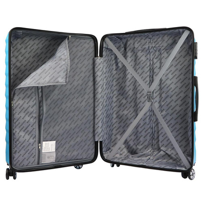 Zestaw z trzech walizek i kuferka W6007#14 14/20/24/28 magnolia KEMER