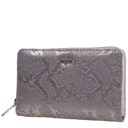 Portfel damski skórzany KEMER D48 Antracytowy - min. zamówienie 20 / 50 / 100 szt.