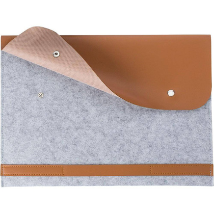 Etui na laptopa 14" z filcu RPET, teczka na dokumenty