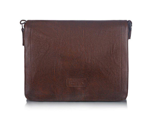 Męska brązowa torba miejska na ramię Solier S11 - min. zamówienie 20 / 50 / 100 szt.