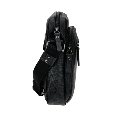 Męska listonoszka Canaletto – dwie komory, skóra groszkowana i elegancki design TM155s33