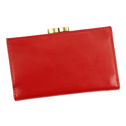 Portfel Damski Skórzany 948-47 RFID Czerwony