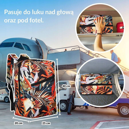 Plecak-torba podróżna z uchwytem na walizkę