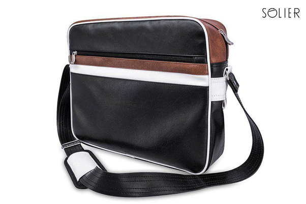 Lekka Torba Miejska na Ramię Messenger by Solier - 5 KOLORÓW - min. zamówienie 20 / 50 / 100 szt.