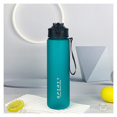 Butelka na wodę, sportowy bidon matowy  ombre turkus MAT BD50