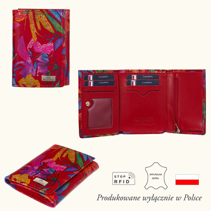 Czerwony portfel damski BajuBaj PD1135s116 RFID