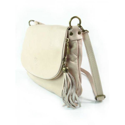 LISTONOSZKA A5 VERA PELLE SKÓRZANA TOREBKA CHLEBAK RÓŻ PUDROWY VP1017RR