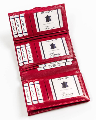 Portfel damski skórzany R-RD-40-GCL Magenta