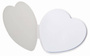 Naklejki w kształcie serca IN LOVE, biały