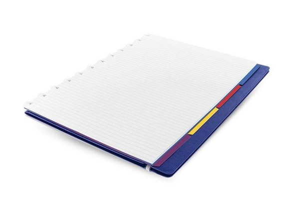 Notebook fILOFAX CLASSIC A4 blok w linie, niebieski