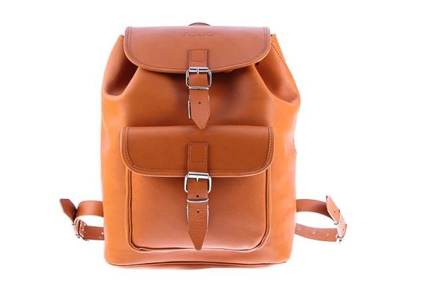 Duży plecak skórzany KEMER VOOC Vintage P38 brąz