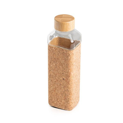 Szklana butelka 640ml z korkowym rękawem / Aquana