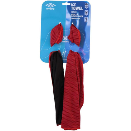 RĘCZNIK SZYBKOSCHNĄCY SPORTOWY 90X30CM UMBRO CZERWONY