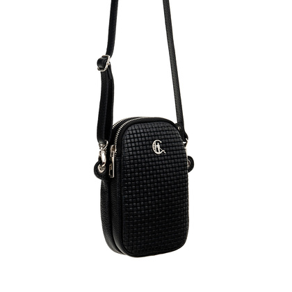 Mała torebka Canaletto ze skóry naturalnej na telefon z tłoczeniem TD670s33t1