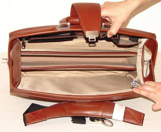 Teczka na laptop McKlein Harrison 17" Brązowa