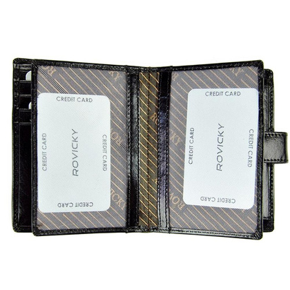 Elegancki portfel męski ze skóry naturalnej