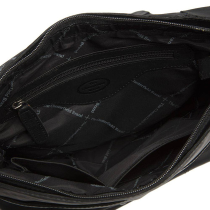 Torba na ramię skórzana Czarna - min. zamówienie 20 / 50 / 100 szt.