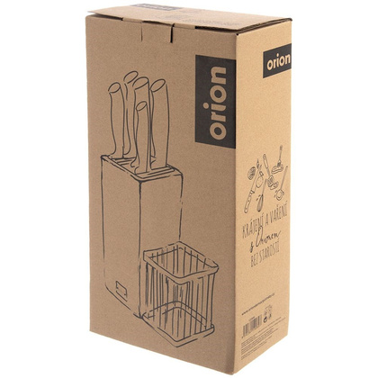 Zestaw noży w stojaku BLACK 6 el.