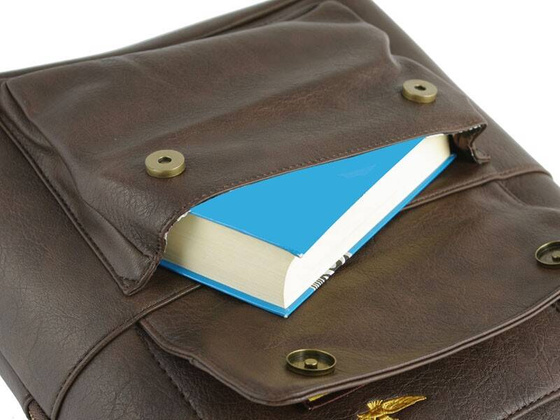 Plecak na laptop 16' AERONAUTICA MILITARE Pilot Brązowa