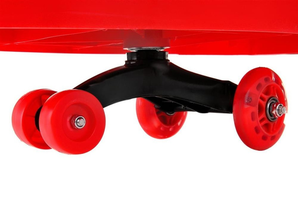 Jeździk Grawitacyjny FUNFIT KIDS ze świecącymi kołami LED Czerwony