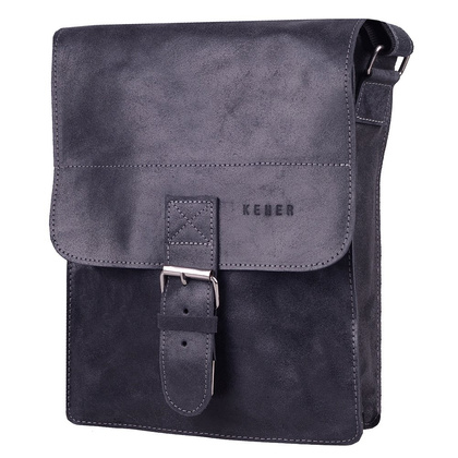 Torba skórzana na ramię KEMER CH 15 Czarna - min. zamówienie 20 / 50 / 100 szt.