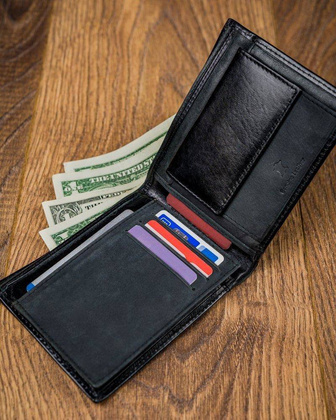 Oryginalny portfel męski skórzany cavaldi®