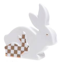 Zając biało-złoty płaski mały