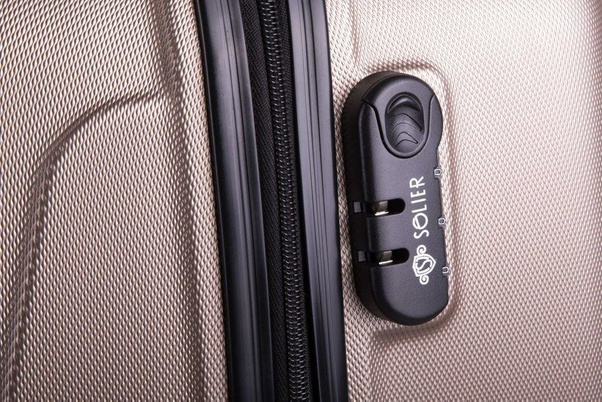 Mała kabinowa walizka PELLUCCI SOLIER STL402 Beżowa - min. zamówienie 20 / 50 / 100 szt.