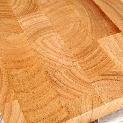 Deska drewniana kauczukowa do krojenia 35x25x3,5 cm