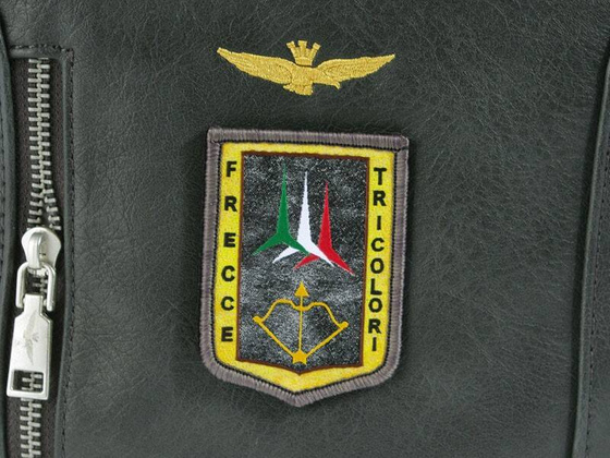 Torba na ramię AERONAUTICA MILITARE Pilot Czarna