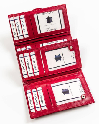 Portfel damski skórzany R-RD-40-GCL Magenta