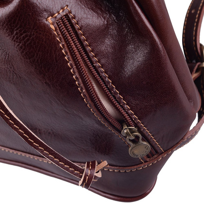 Plecak skórzany 1 Brąz - min. zamówienie 20 / 50 / 100 szt.