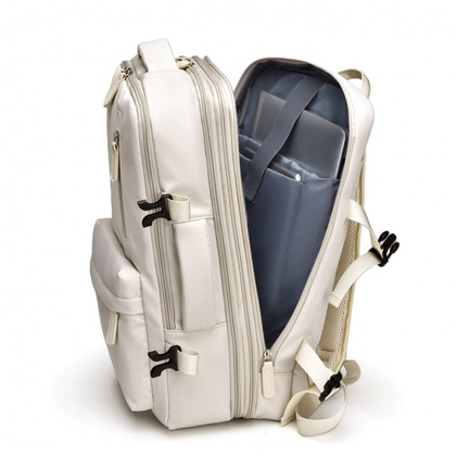 Plecak podróżny, kabinowy do samolotu, wodoodporny z USB, 44x30x16/26cm PL173