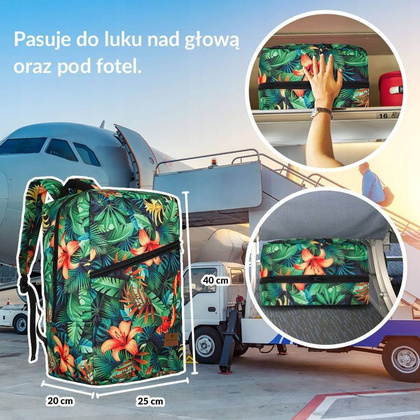 Plecak-torba podróżna z uchwytem na walizkę