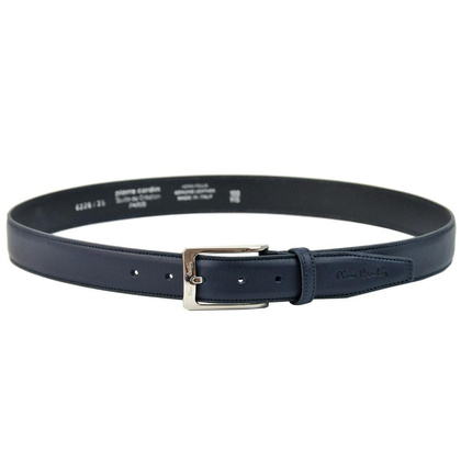 Pasek męski skórzany PIERRE CARDIN PSN 6226 Niebieski