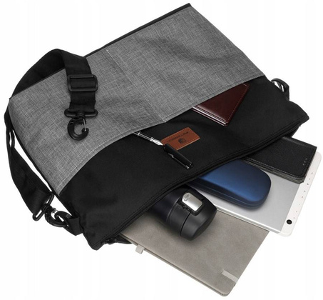 Listonoszka damska z poliestru na szerokim pasku