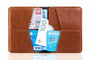 Cienki skórzany męski portfel SOLIER SW10 SLIM BRĄZ - min. zamówienie 20 / 50 / 100 szt.