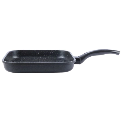 Patelnia grillowa grill 26x26 cm granitowa GRANDE