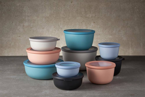 Zestaw 3 misek Cirqula okrągła 500 1000 2000 Nordic Blue 106231015700