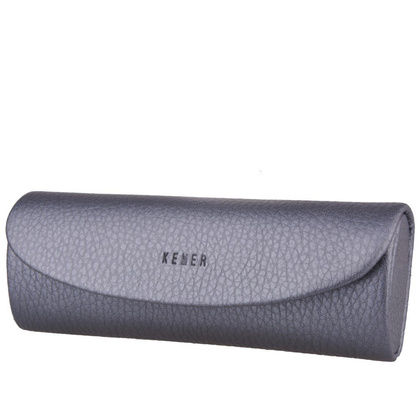 Etui na okulary skórzane KEMER OK2 Szary - min. zamówienie 20 / 50 / 100 szt.