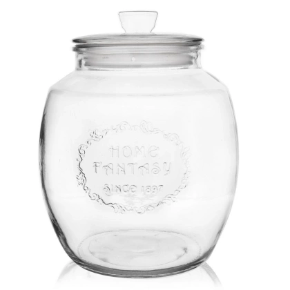 Pojemnik szklany słoik słój do przechowywania 2,2 l do produktów sypkich ciastek kawy