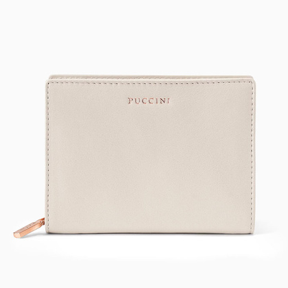 Portfel damski skórzany PUCCINI ZEN ZN9186 6A Beżowy