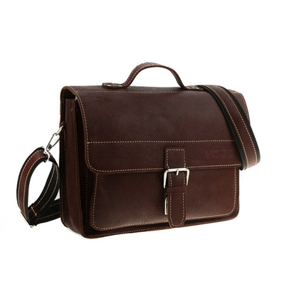 Skórzana torba na ramię teczka KEMER VOOC TC5 brąz