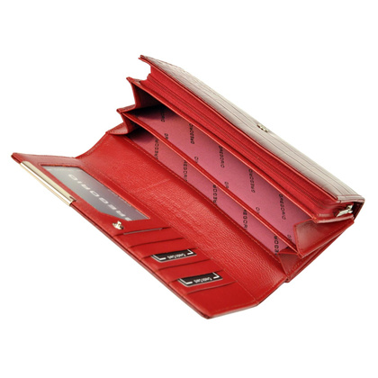 Portfel damski skórzany PELLUCCI BC-121 Czerwony